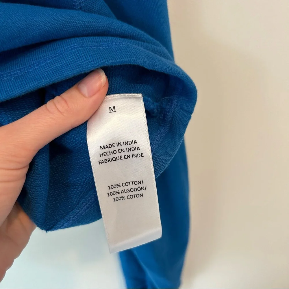 Favorite Daughter The Cropped Hoodie Skydiver Blue Size Medium - Picture 4 of 7